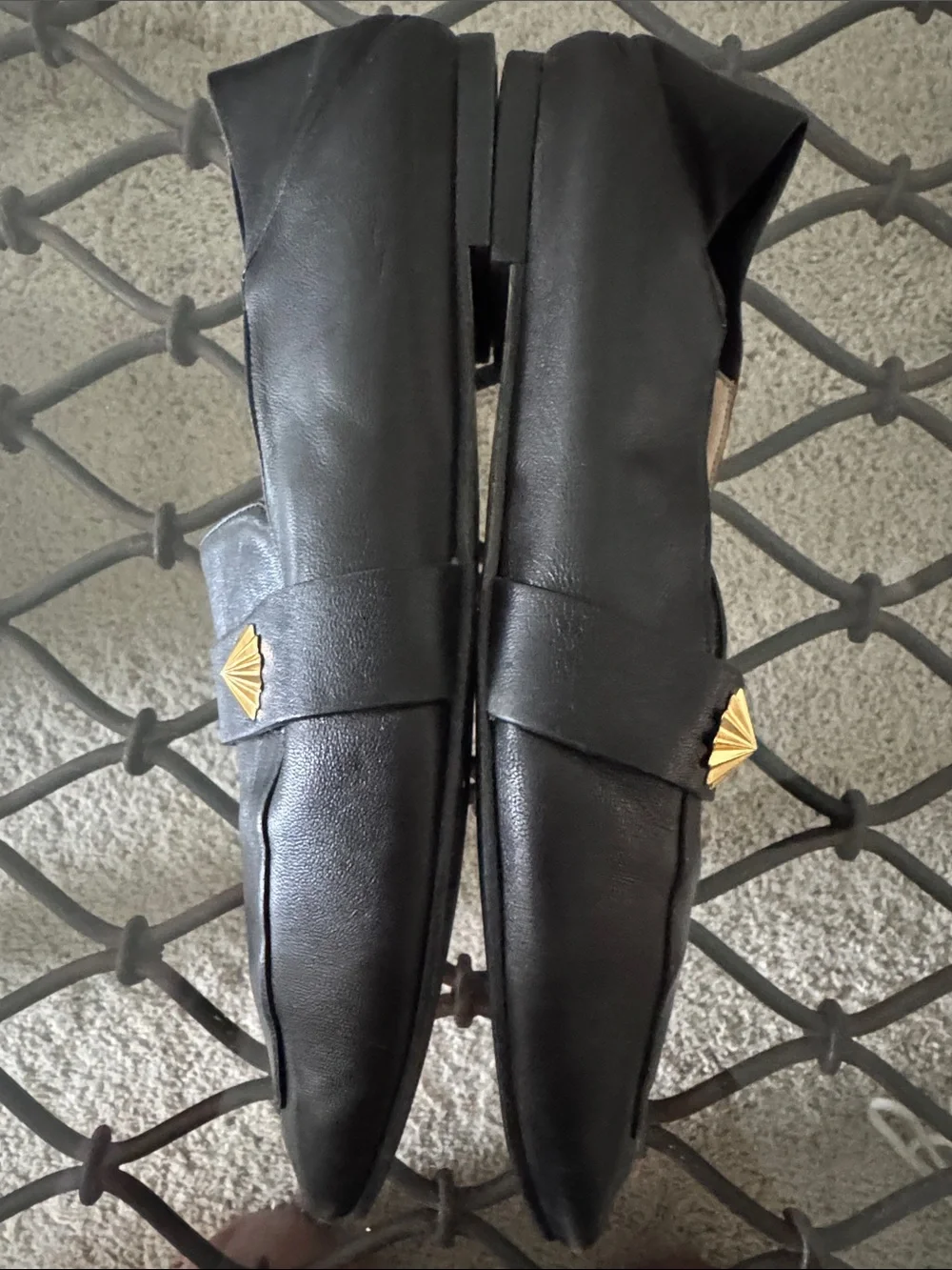STUART WEITZMAN Wylie Embellished Leather Loafers Size 9.5